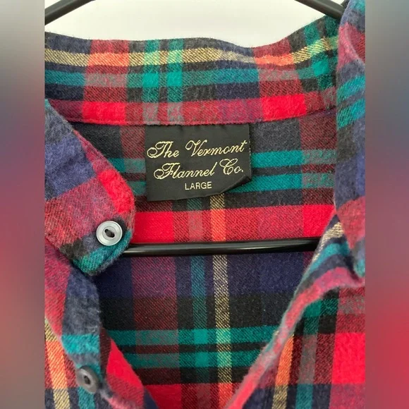 The Vermont Flannel Co. | Vintage Flannel Shirt Size Large - Picture 4 of 5